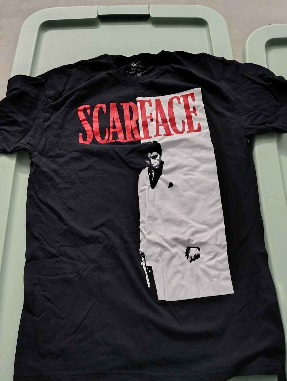 Scarface Movie Al Pacino Graphic Print T Shirt Men Women Medium Tony Montana
